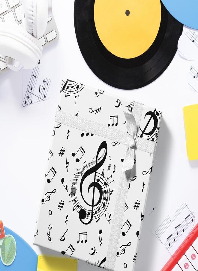 Unigift 6 Sheet Music Notes Gift Wrapping Paper, Music Design Musical Note Birthday Wrapping Paper Gift Packing Paper Folded Flat for Gift Wrap Kids Music Lovers Birthday Party Gift Wrap,20x28 inch - Image 4